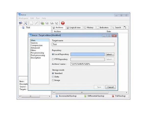 Areca Backup for Windows - Download it from Habererciyes for free